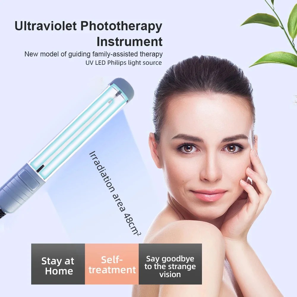 311nm Ultraviolet UVB Lamps Household UVB Phototherapy Ultraviolet For Therapy Vitiligo Psoriasis SkinTreatment Lamp