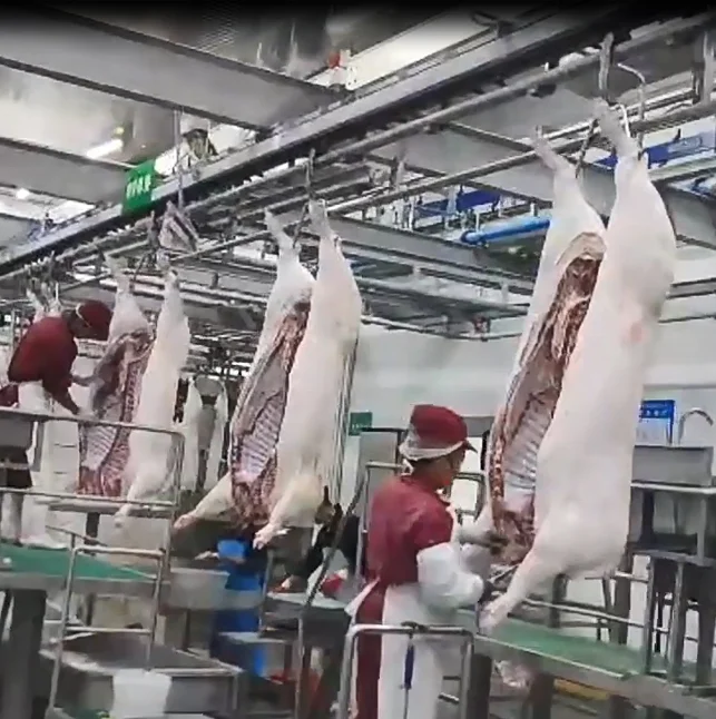 FOODLINE Pig Cattle Sheep Slaughter Line Continuous Working Butchery Production Line For Livestock Meat Processing Plant