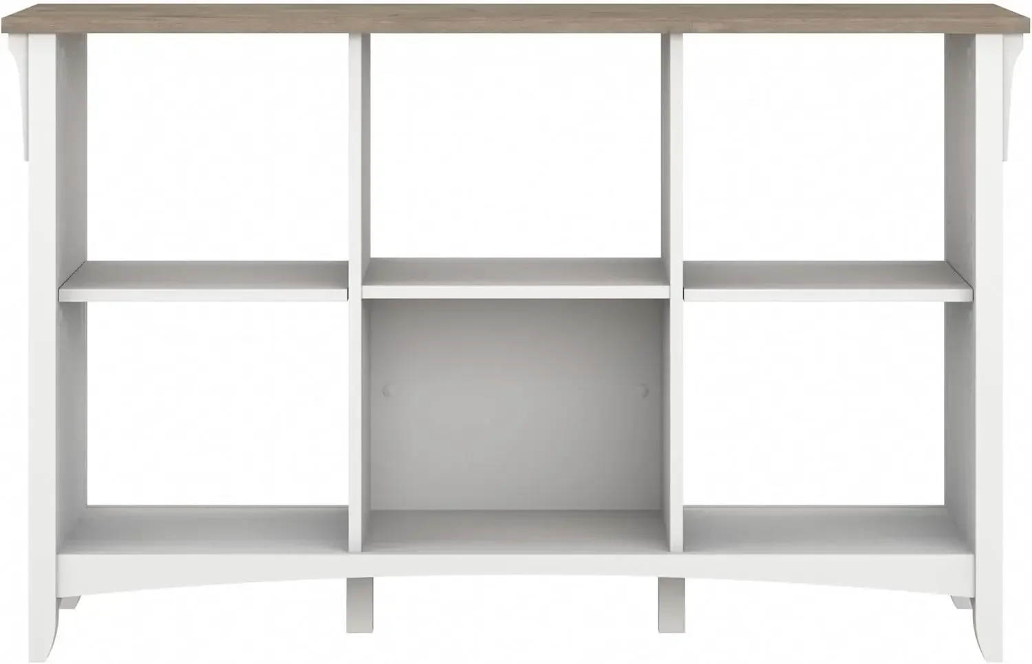 Hot SalesHot Sales Salinas 6-Shelf 30-Inch H Cube Bookcase, Gray/Pure White