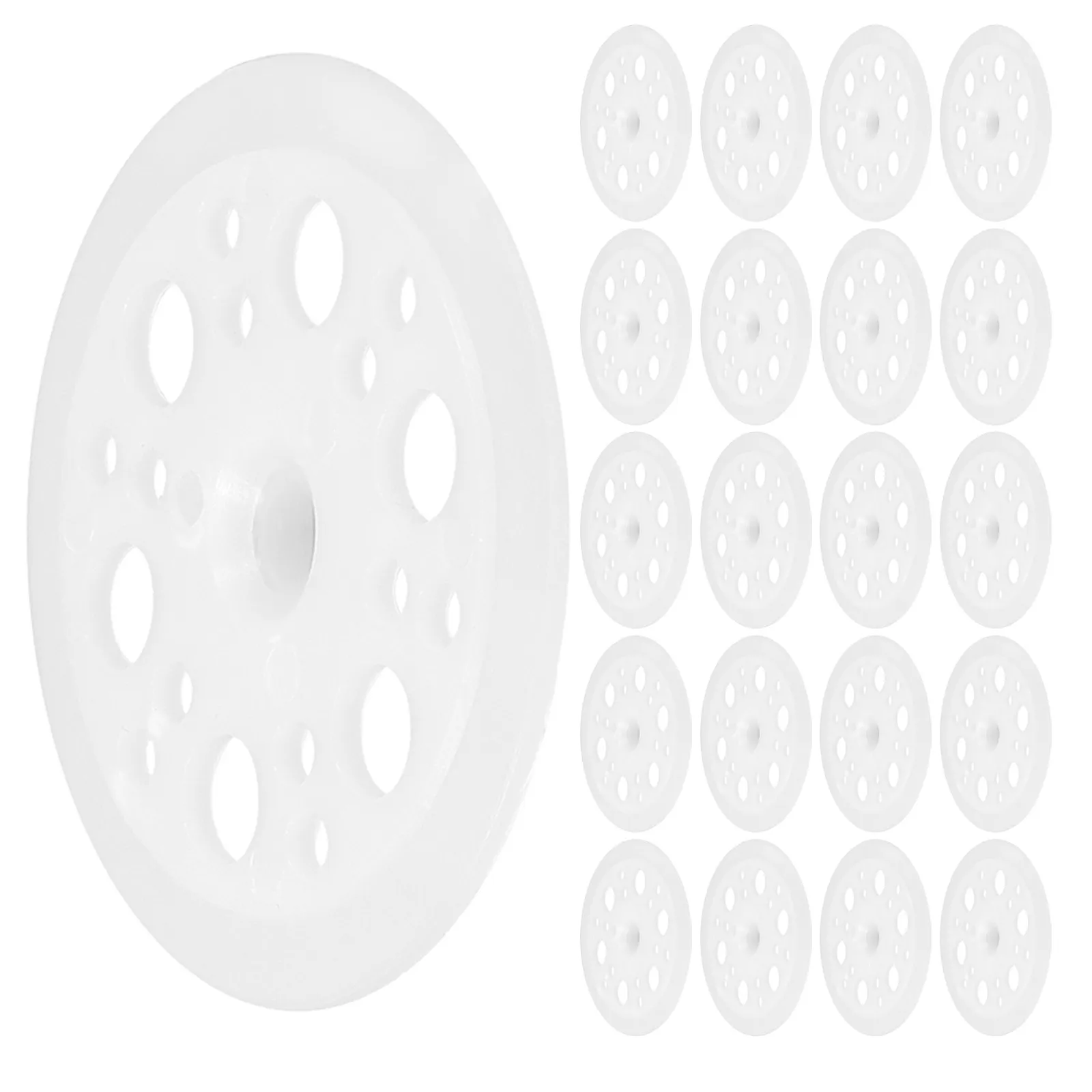 150Pcs Plastic Foam Board Insulation Washers 45Mm Load Spreading Fixing Discs for Rigid Foam and Roofing Use Nail Fixing Washers
