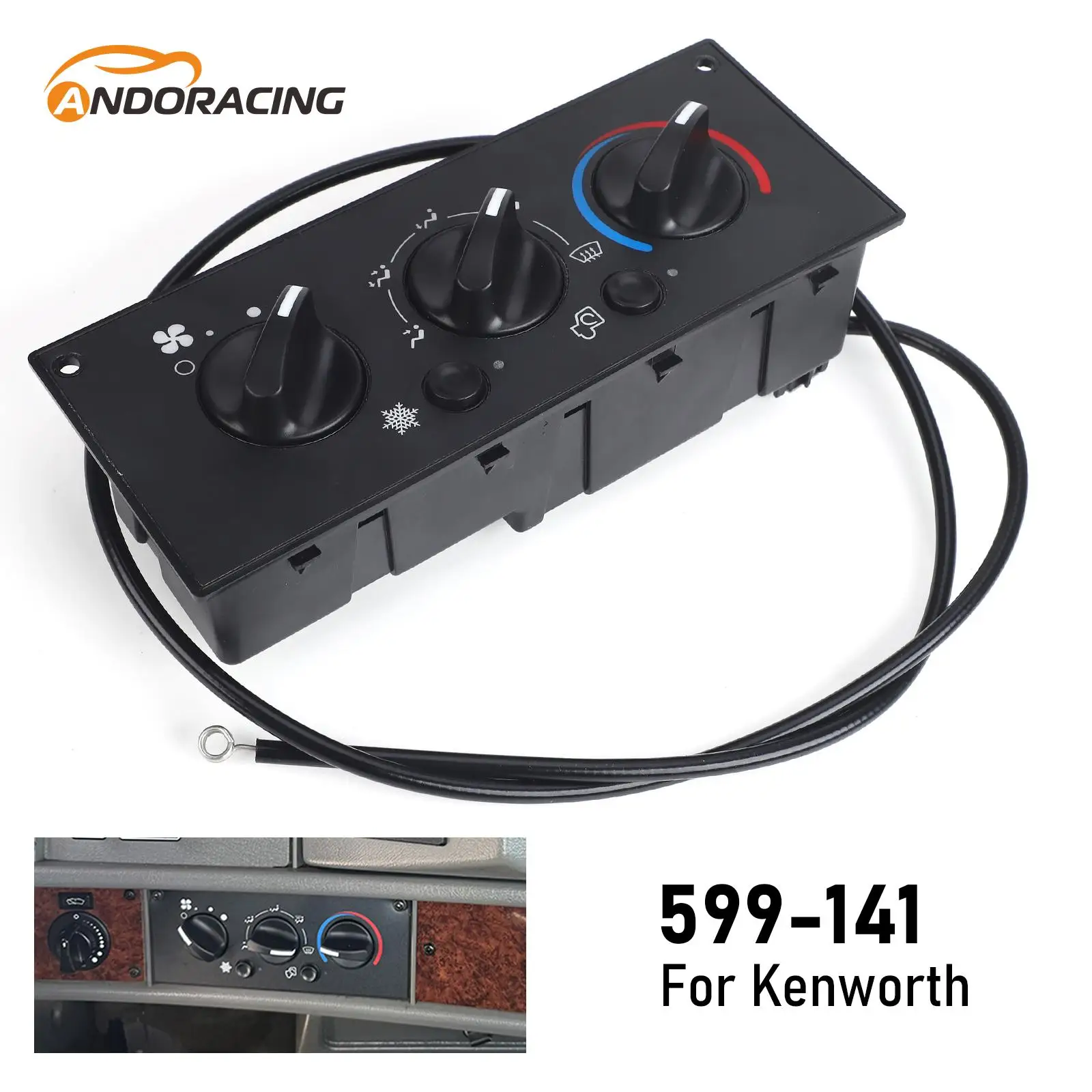 

Heavy Duty Climate Control Module For Kenworth W900 T800 T600A 2002 2003 2004 2005 2006 AC Control Switch Panel Module 599-5511