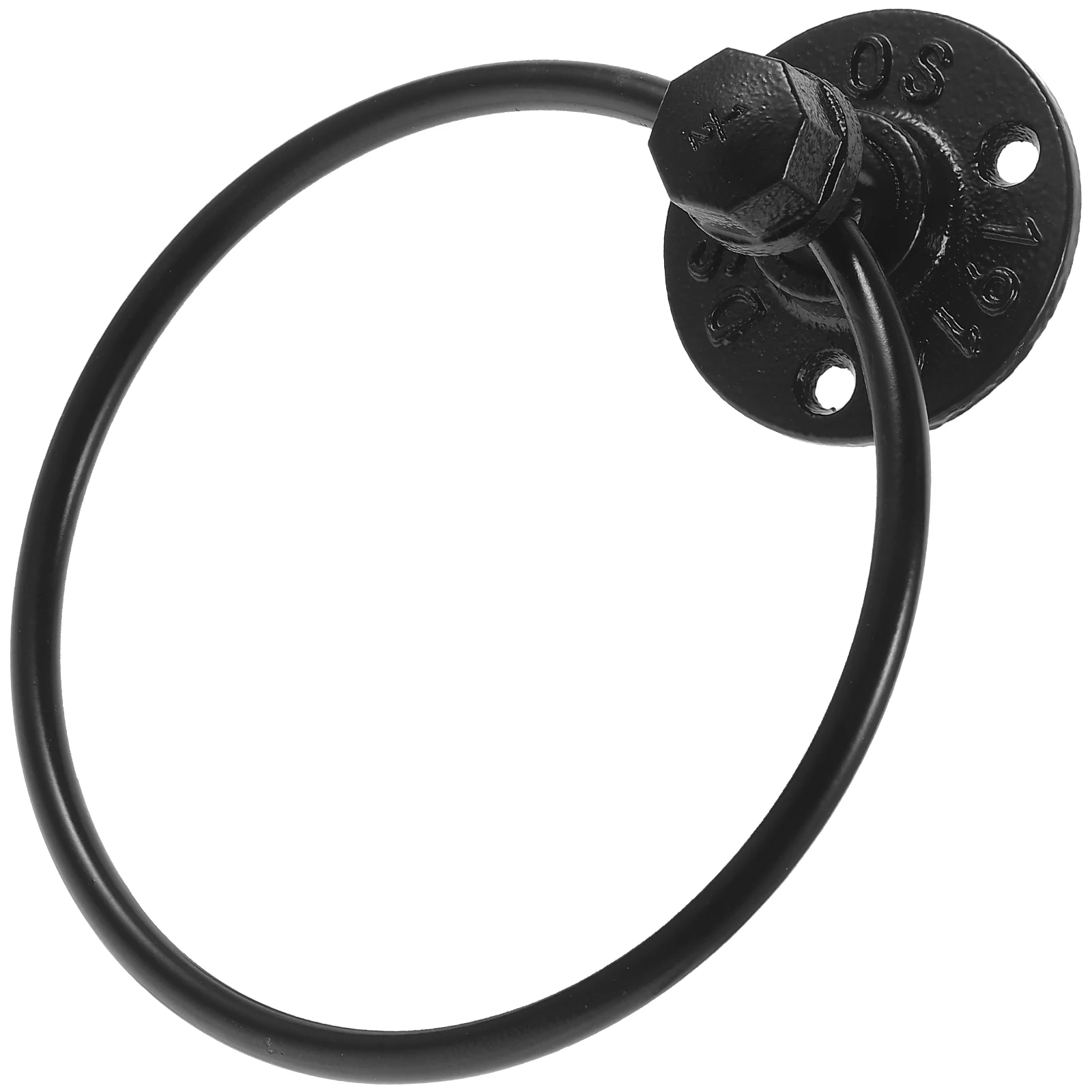 

Industrial Wrought Iron Towel Ring Bathroom Hand Holder Mounted Dry Quickly Fits Small Towels Retro Style