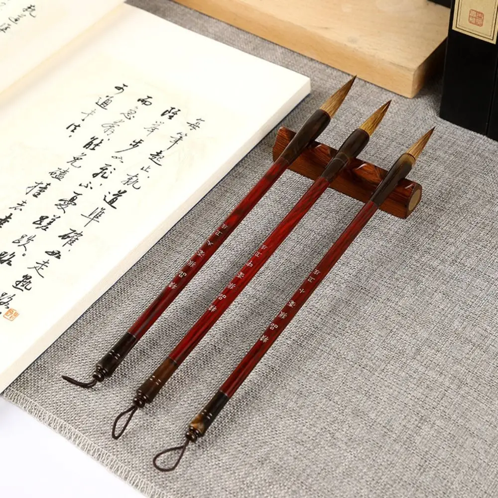 Oil Watercolor Chinese Calligraphy Brush Oil Painting Wolf Hair Scriptures Writing Brush Copper Pipe Art Paint Brush