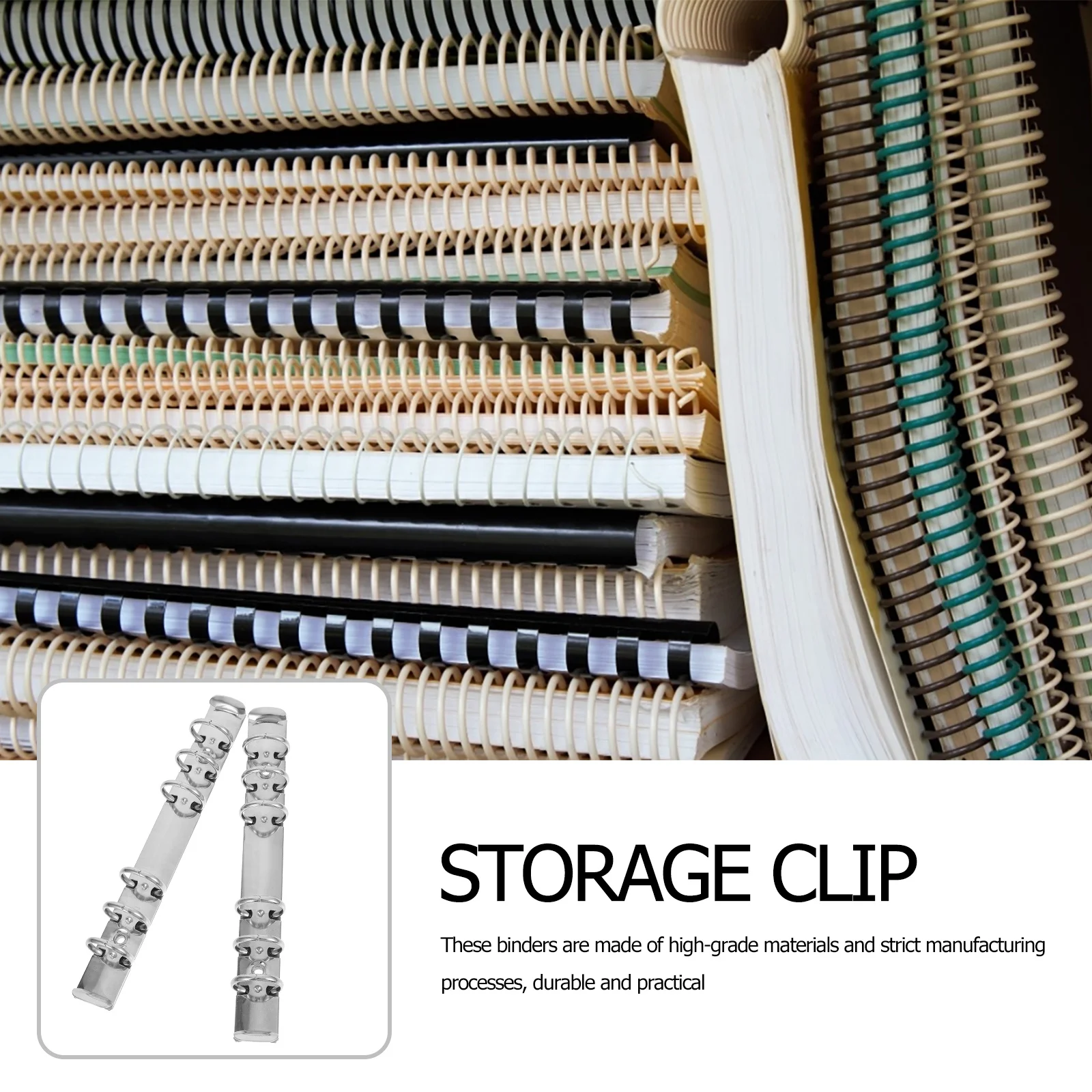 4 Stück professionelle Binder-Clip, kreatives Design für Notebooks, Kalender, lose Blätter, Binder, Schreibwaren, kreatives Briefpapier