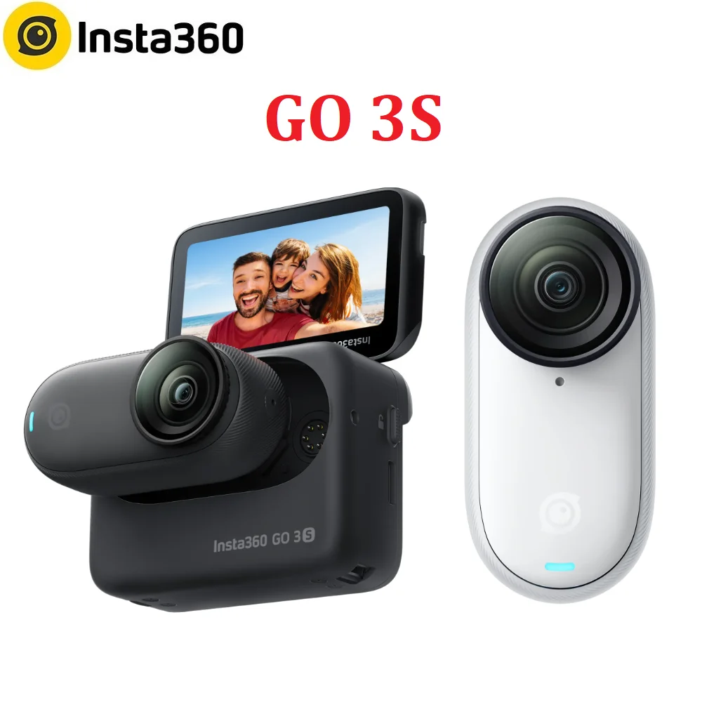 Insta360 GO 3S Mini Action Camera 4K 10m Waterproof  Small Tiny Stabilization Sport Cam Insta 360 GO3 GO 3 For Vlog