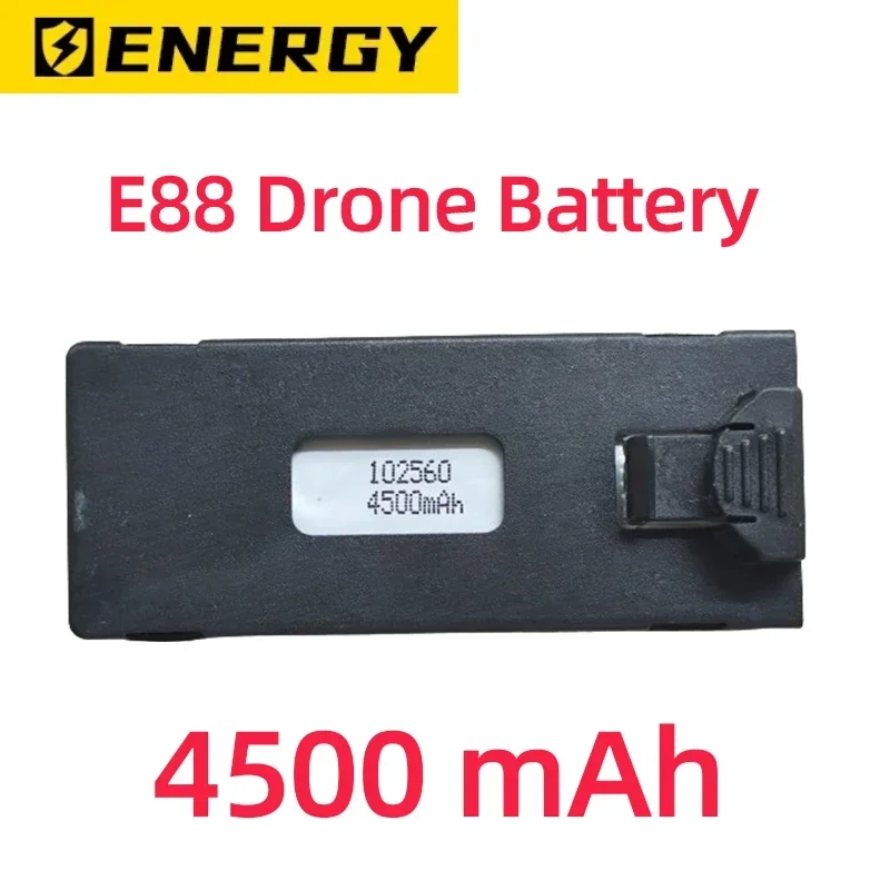 ¡Vero 4500mAh! Batería de Dron E88 de 3,7 V para Dron RC E88 E88PRO E525 E99 P1 K3 P10 A13 S98 piezas de cuadricóptero RC