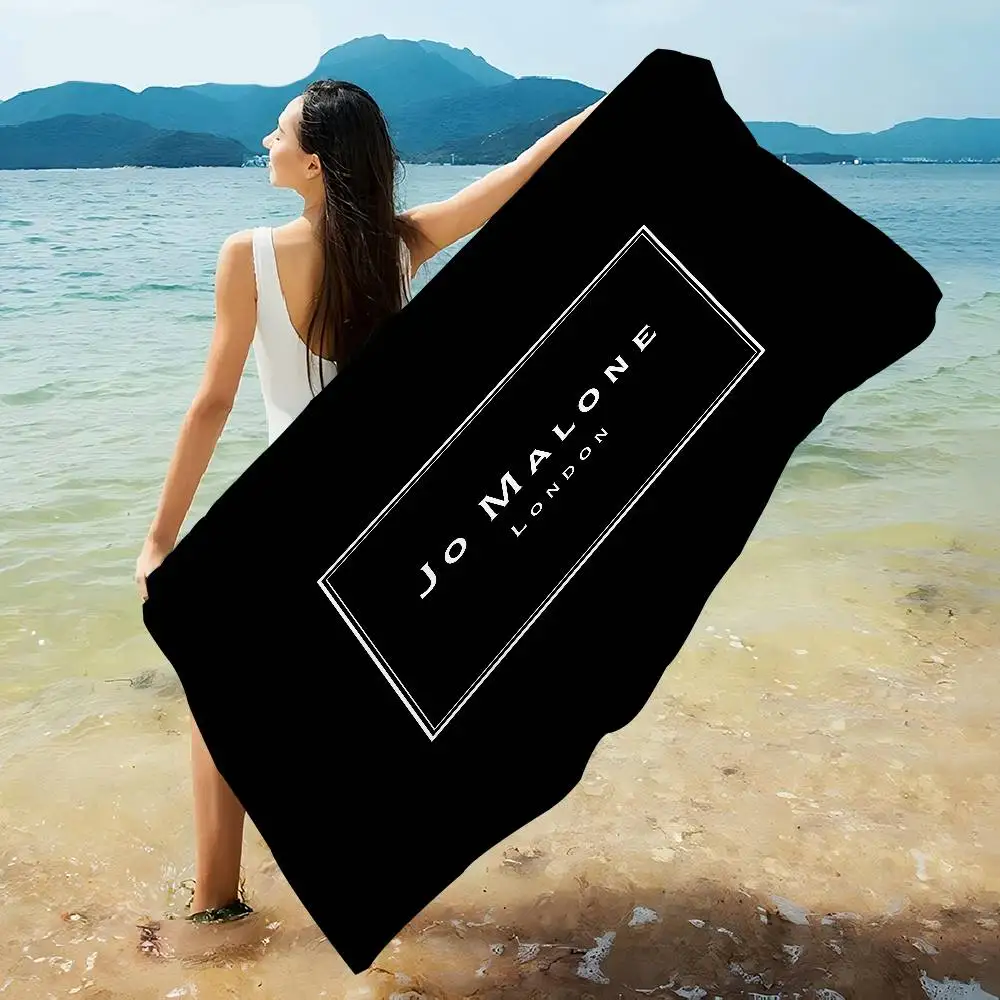 J-Jo M-Malone LOGO Microfiber Blanket Quick Drying Beach Towels Oversized Printing Super Absorbent Pool Towel Blanket