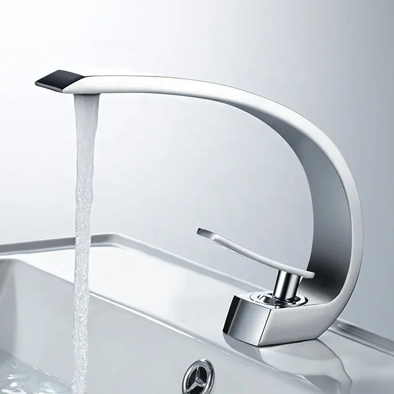 new Basin Faucet Brass Chrome Faucet Brush Nickel Sink Mixer Tap Vanity Hot Cold Water Bathroom sink faucet