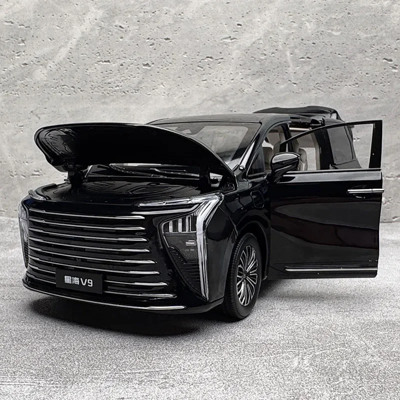 Dongfeng เดิมรุ่น Dongfeng Fengxing V9 M6 จําลอง 1:18 รถคอลเลกชันเครื่องประดับของขวัญ