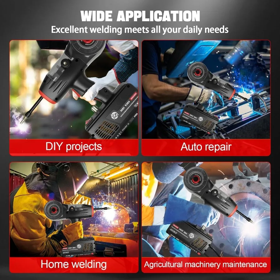 Mesin Las Mig Portabel 120 A Mesin Las Mig 110v Mesin Las Inti Fluks Genggam Dengan Inverter IGBT Tanpa Gas Portabel