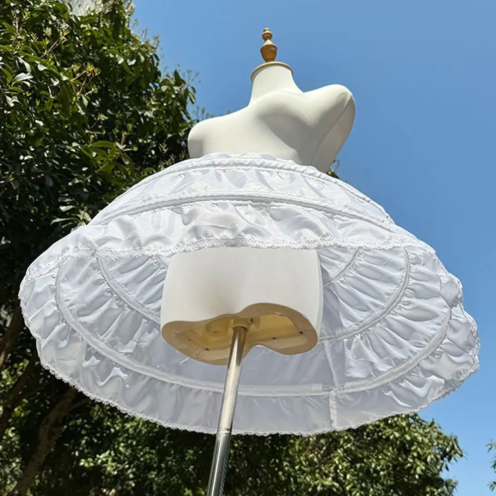 Fashion Lolita Petticoat With Hoop Cosplay Ball Gown Petticoats Breathable Adjustable Underskirt Crinoline Ballet image 4