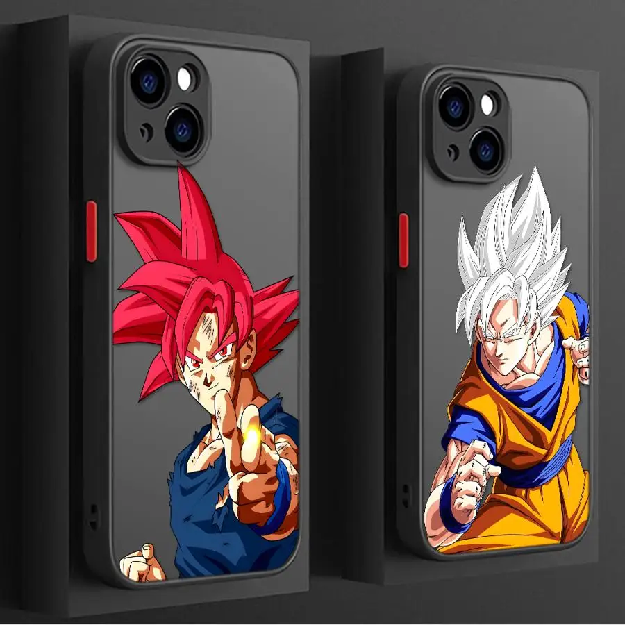 

Case for iPhone 17 Air 12 13 Mini 14 17 16 Pro Max 11 15 Plus XS 16e Back Phone Cover Dragon Ball Saiyan God Goku