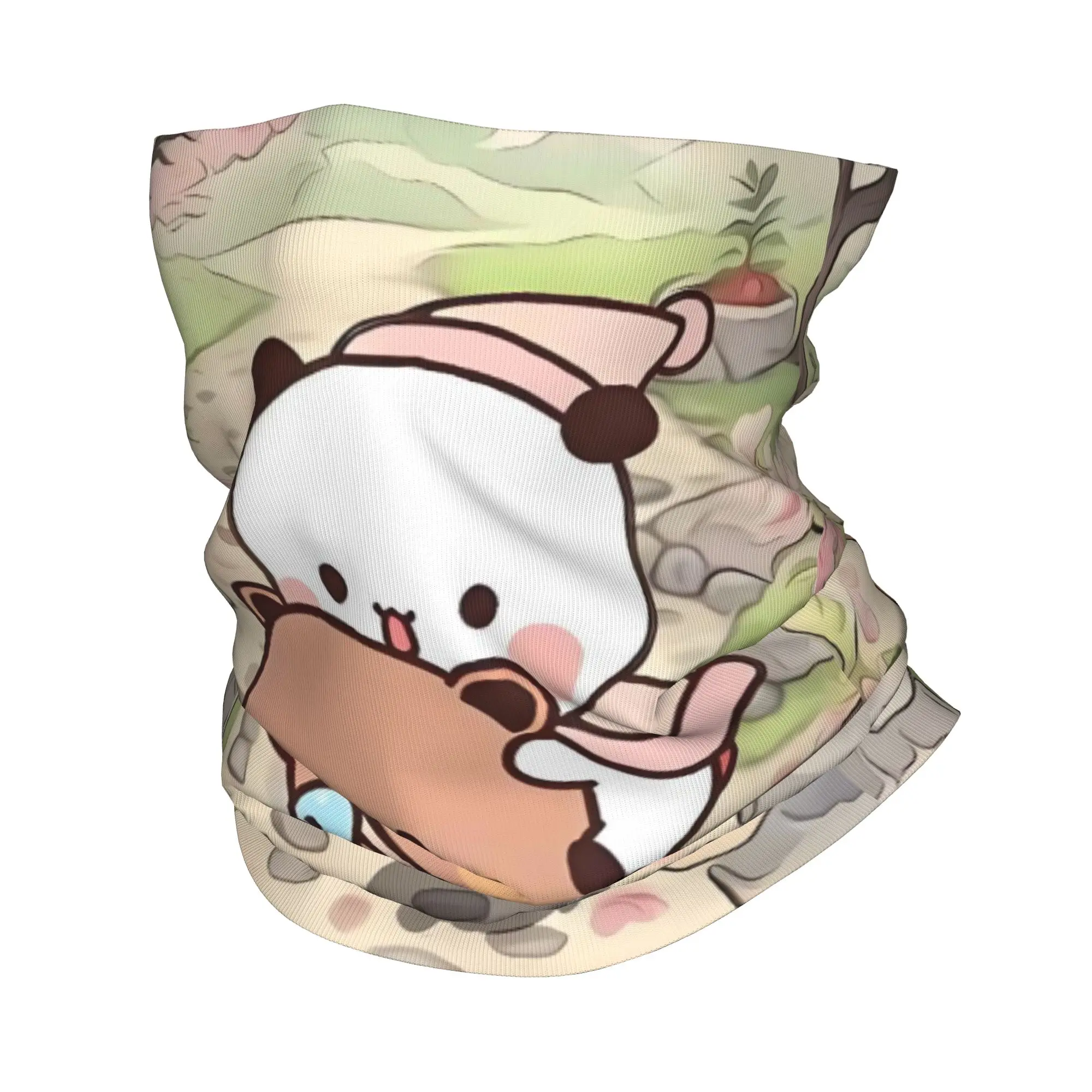 

Изготовленная на заказ зимняя повязка на голову B-Bubus D-Dudus, теплая повязка на голову для мужчин и женщин, лыжный шарф для бега, бандана с лицом медведя и панды, гетры