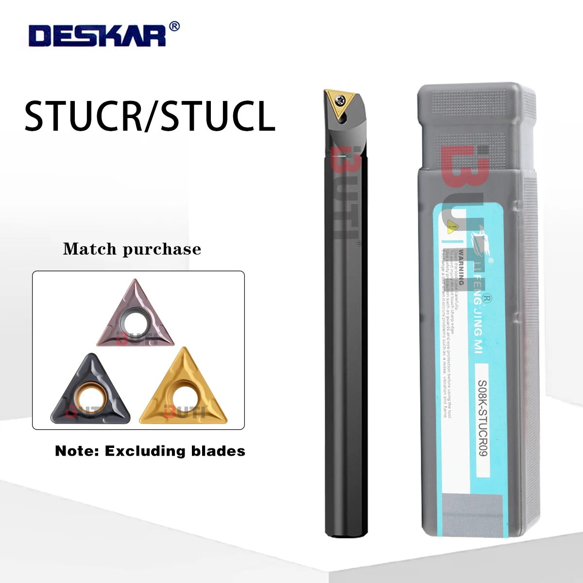 

DESKAR 100% Original S08K/110K/S12M/S14N/S16Q/S20R/S25S-STUCR/L11/16 CNC Lathes Tools Holder Suitables For TCMT Blades Machining