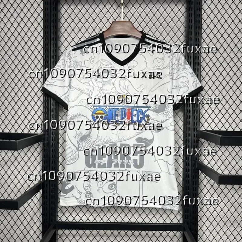

2025 Summer Latest Anime Joint Japanese Fan Edition Football Anime Special Edition Level 5 Luffy Football T-shirt Breathable