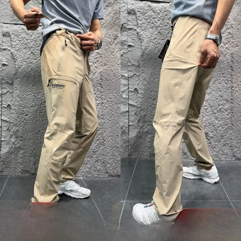 

Lightweight Breathable 3D Knife Trousers Men's Summer Casual Pants Adjustable Waist Faionable Urban Sle Long Trousers