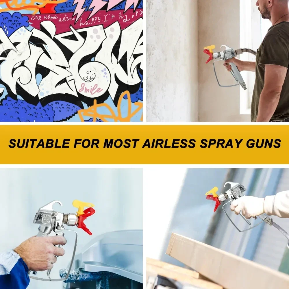 Airless Spray Tip Nozzle 209 - 655 High Pressure Airless Paint Spray Gun Nozzle Paint Sprayer Tool Three colors available