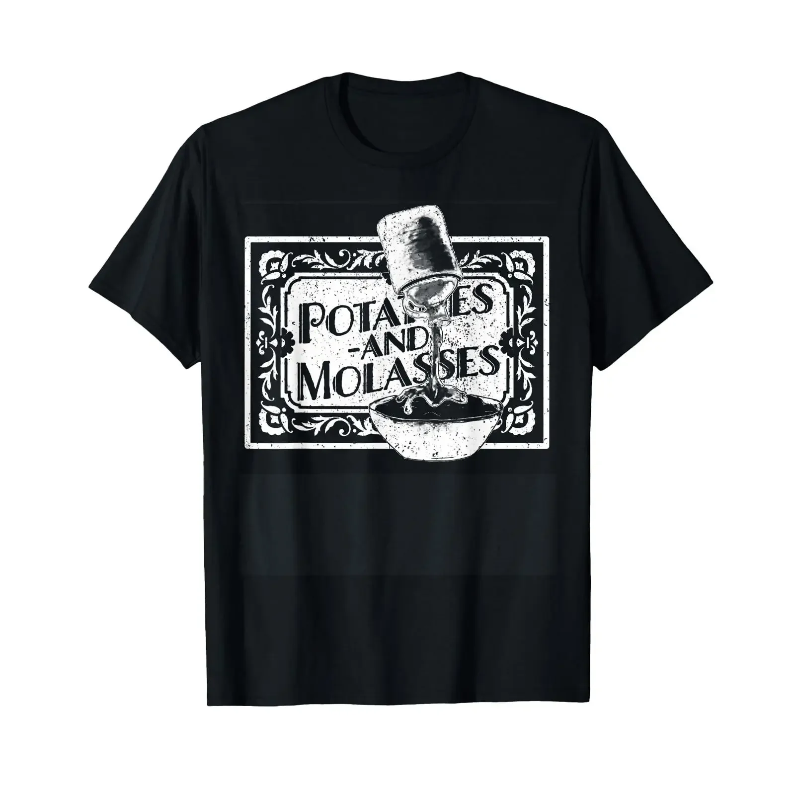 Vintage Potatoes Molasses T Shirt vintage Washed Slightly graphic Breathable Versatile Casual Stretched homme fashion
