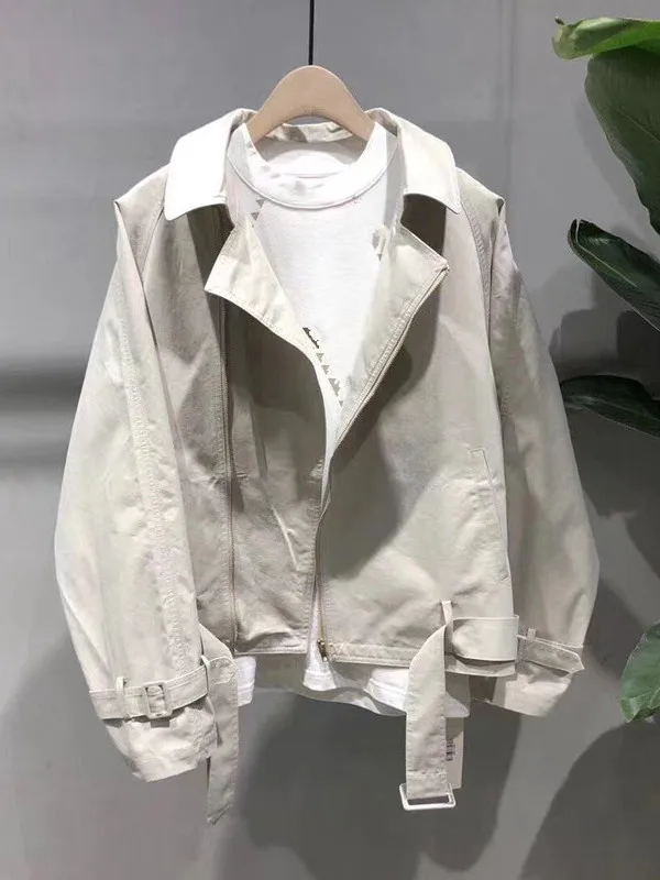 

Модная мужская винтажная повседневная куртка в корейском стиле, свободного кроя, из полиэфирного волокна