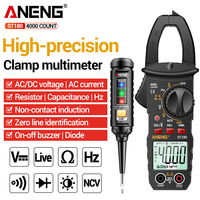 ANENG Multimeter Clamp Meter Digital Professional Car Amp Hz Capacitance Tester ST180+B15 Induction Tester Pen Electrician Set