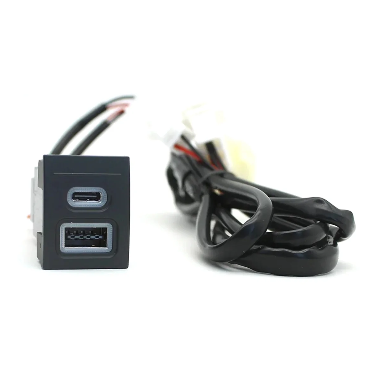 12V/24V Car Phone Charger Socket Double QC3.0 Type-C PD USB Charging Port Power Adapter for VW Polo 9n 9n3 2004-2011