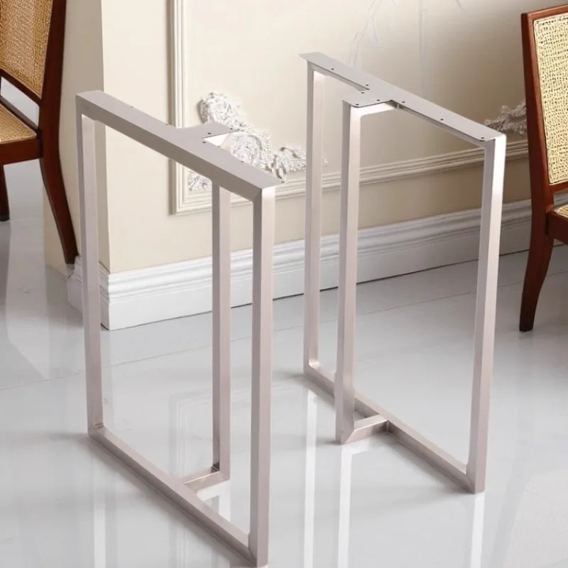 Stainless Steel Table Leg Bracket Heavy Duty Metal Stand for Dining Coffee Bar Desk Accessories Multipurpose Furniture Base