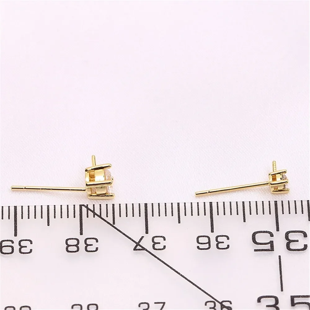 

18K Gold Plated Pearl Set Base, DIY Jewelry Making Supplies, Blank Pendant Ring Ear Stud Bases for Handmade Accessories No Pearl