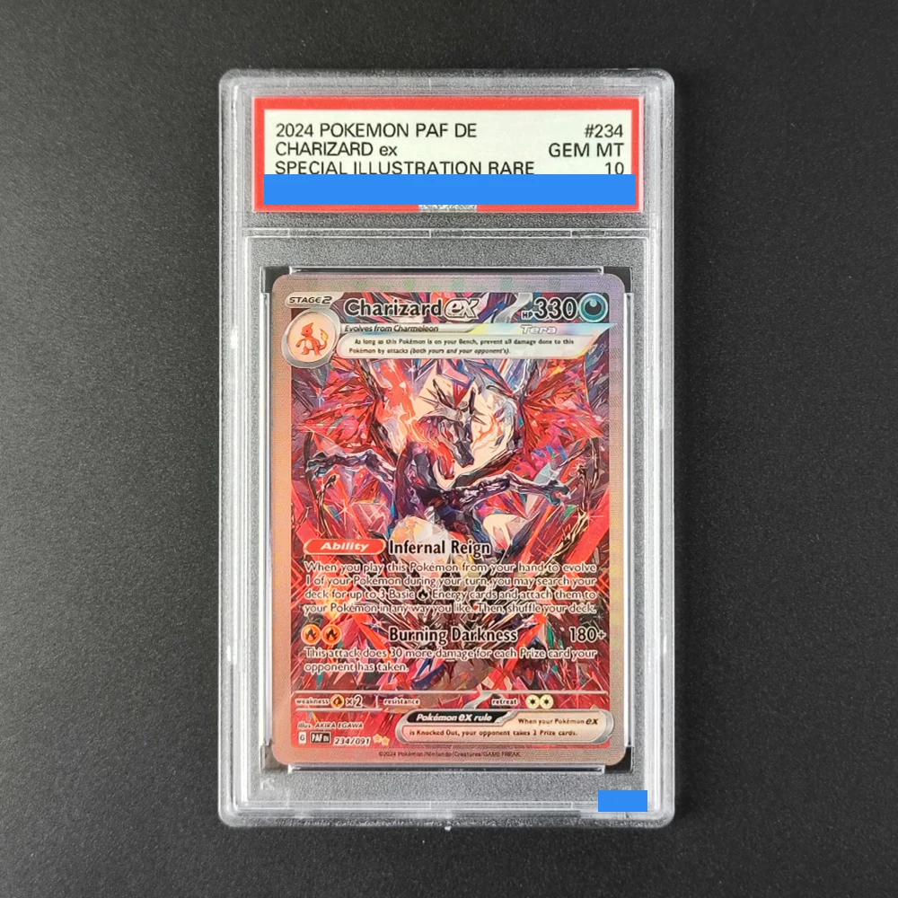 

Proxy DIY Hot! 2024 DE Charizard ex #234 Card - 10/10 Gem MT Pokemon PAF TCG, Special Illustration Collectible Rating Cards 10