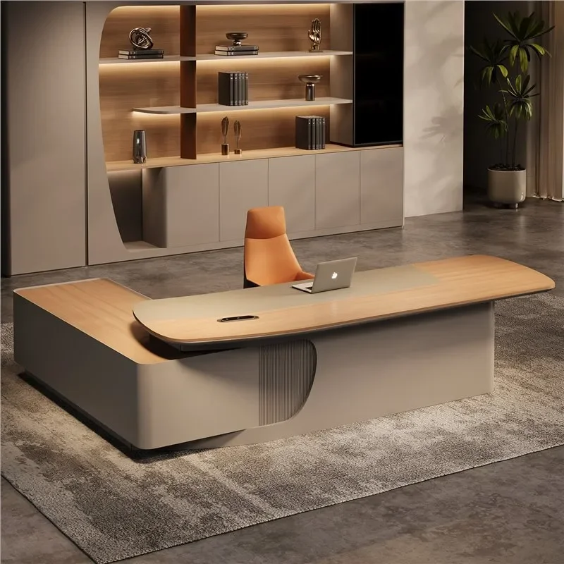 Modern Executive Desk Large Office Table for Manager President Simple Design High End Workstation Home Office