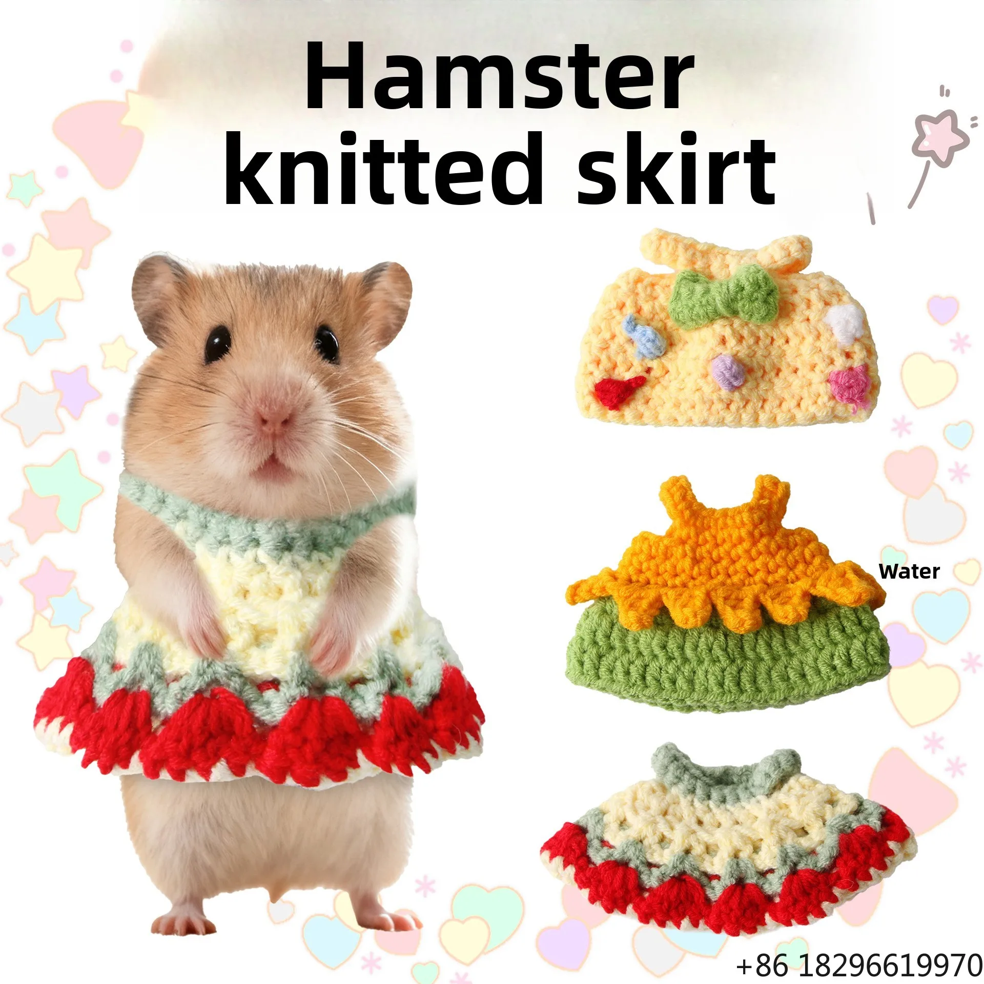 Mini Pet Warm Knitted Skirt Hamster Small Pet Winter Warm Clothing
