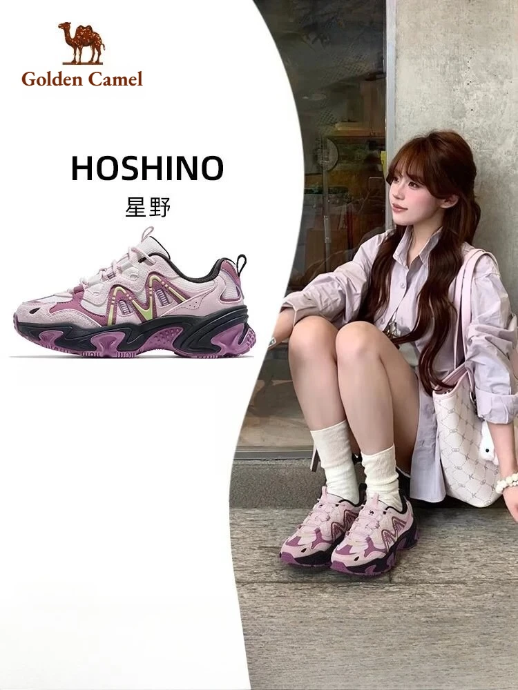 

Golden Camel Women Casual Sport Shoes 2026Summer Thick Sole Non-slip Sneakers Lightweight Breathable Wear-Resistant Jogging Shoe