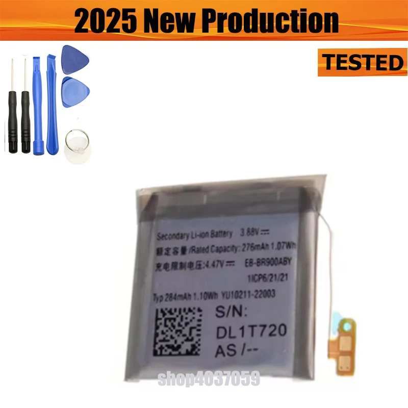 Новинка 2025 года, аккумулятор EB-BR900ABY емкостью 276 мАч для Samsung Galaxy Watch 5, 40 мм SM-R900 SM-R905 R900 R905, Bateria
