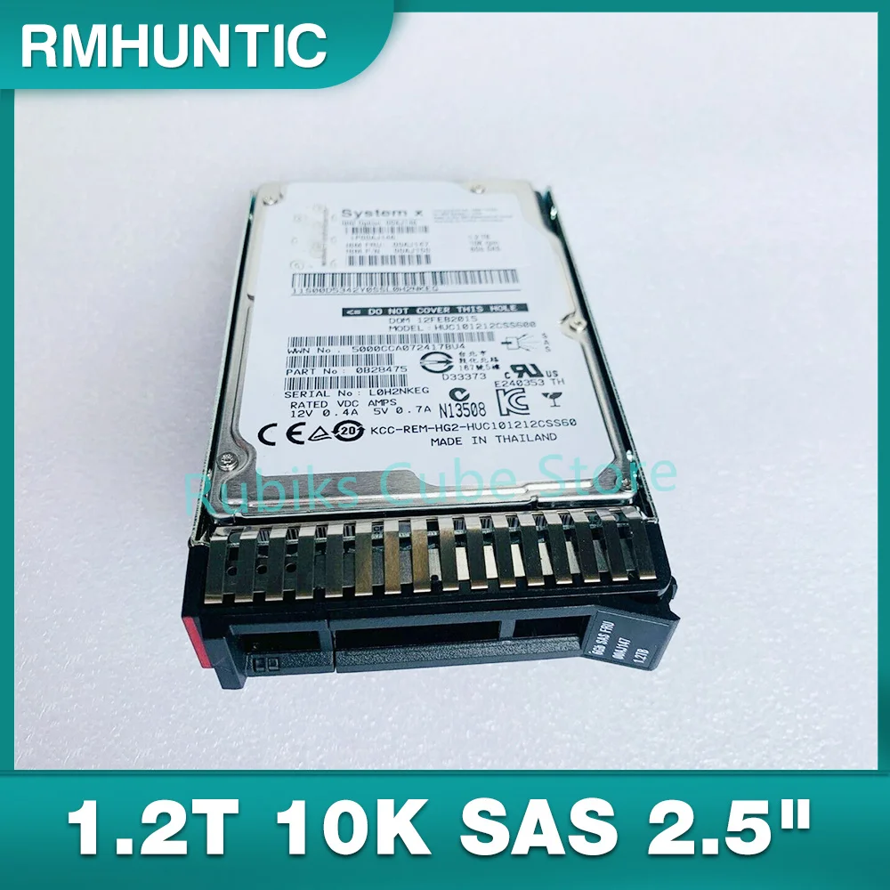 

For IBM Hard Disk 00AJ146 00AJ147 X3650M5 X3850X6 1.2T 10K SAS 2.5"