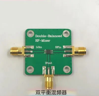 For microwave, RF, double balanced, mixer RFin = 4.5--6.0GHz, RFout = DC--1.5GHz