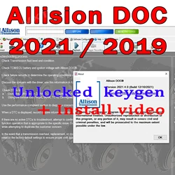 Keygen FULL Allison DOC 2021/ 2019 + GEN5 File Transmission PC-Service Tool Can Work for NEXIQ Tool Support Remote Installation