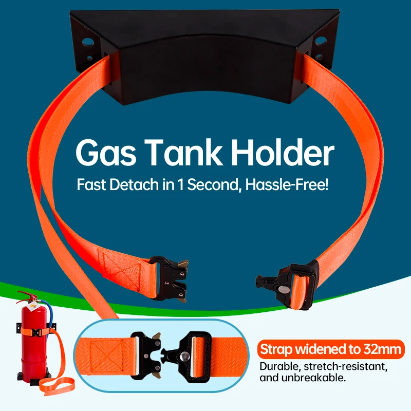

RV Gas Cylinder Holder Strap Mounting Bracket Quick Release Gas Tank Holder for Camper Caravan Boat