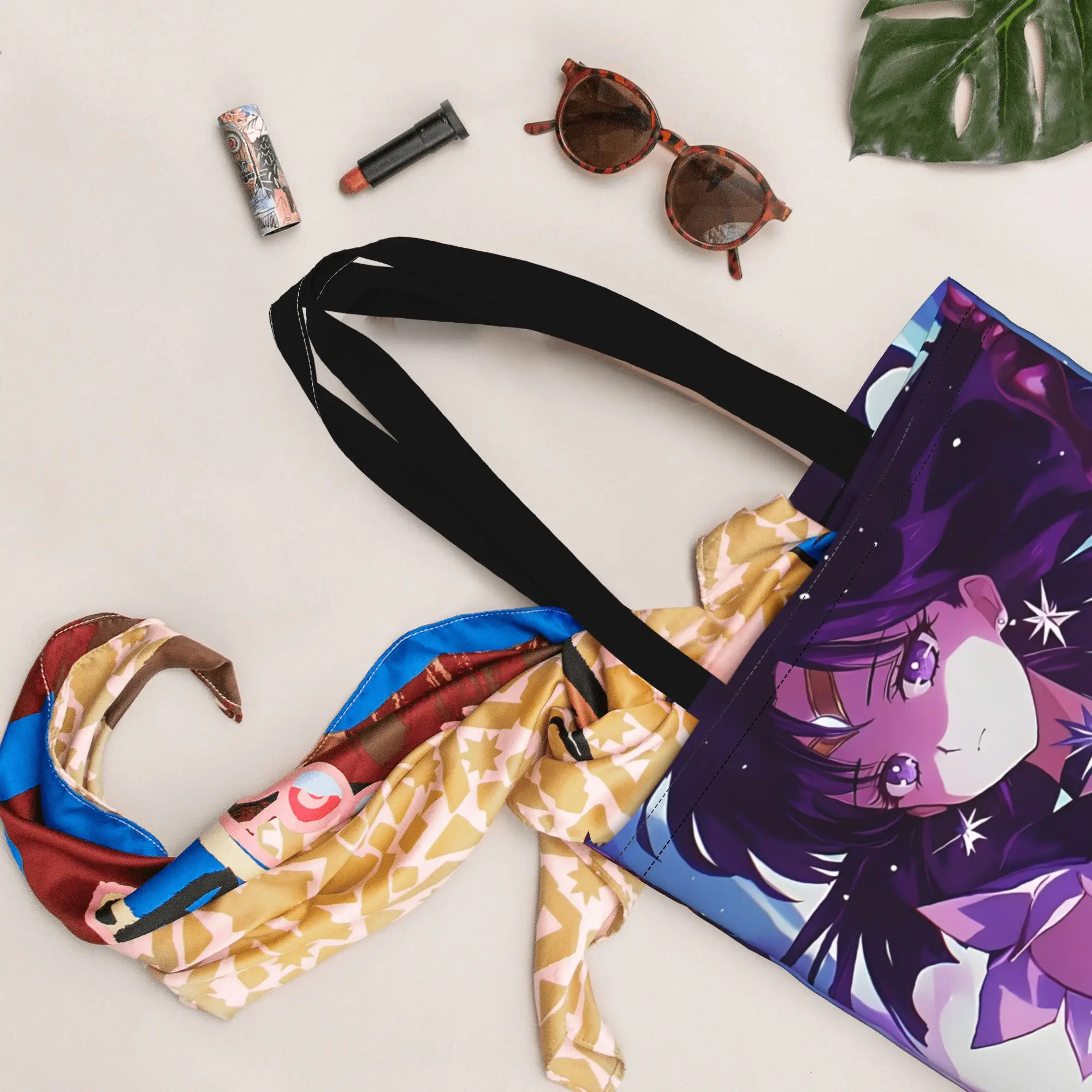 1PC Sailor Saturn Canvas Tote Bag Sailor Moon Canvas Tote Bag Perfect for Shopping Grocery Travel & Outdoor - view 3