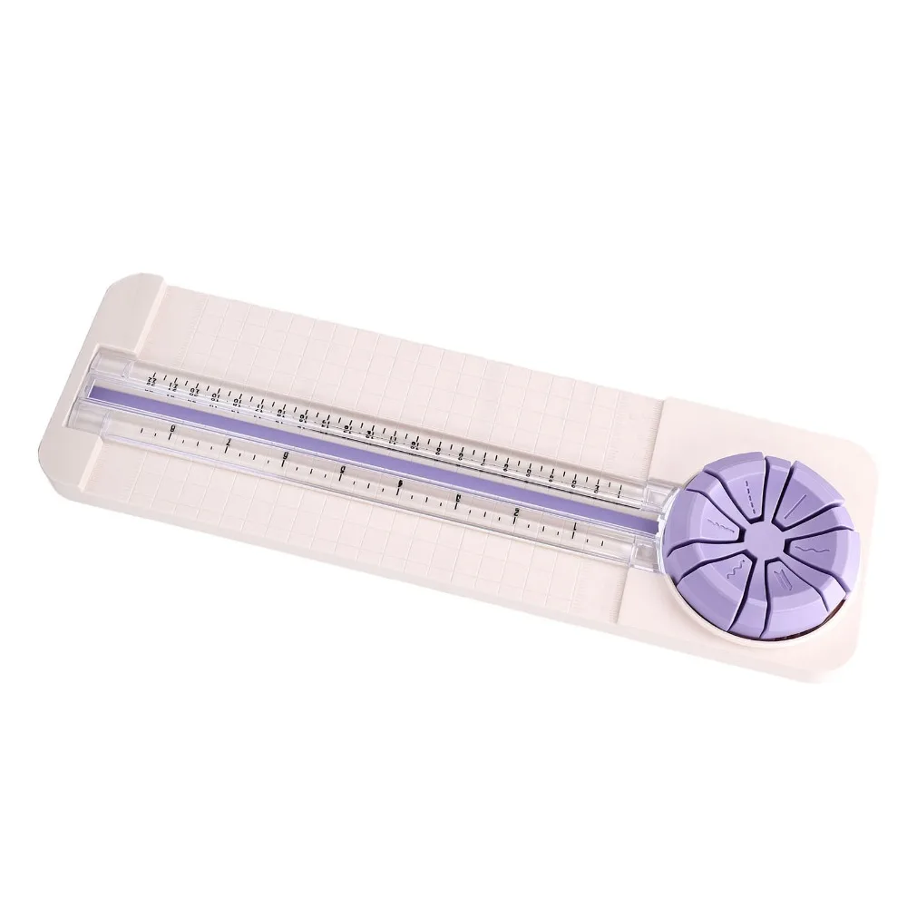 Compact ABS Paper Cutter Straight Dotted Curved Deckle Wavy Line Paper Trimmer lightweight Practical Scoring Cutter Home