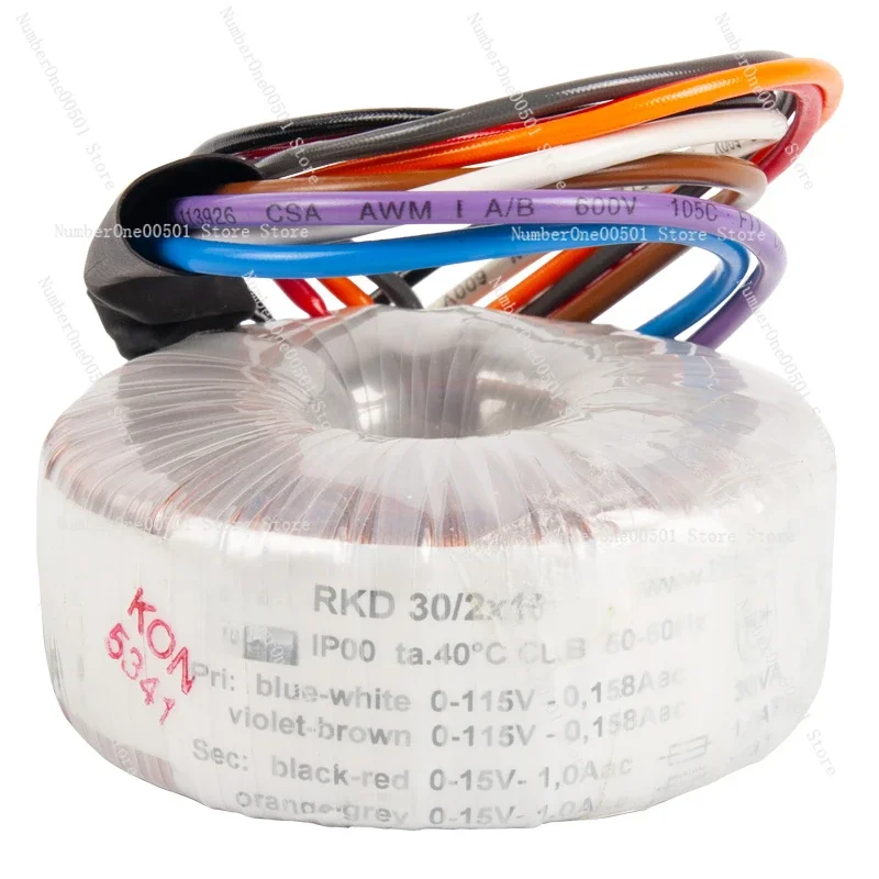 30W Dual 12V 15V 18V 24V Ring Bull 30VA Toroidal Transformer, New