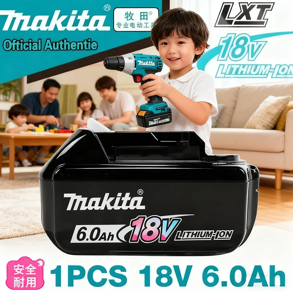 

Оригинальный литиевый аккумулятор Makita 6 Ач для Makita 18 В (BL1830B, BL1850B, BL1850, BL1840, BL1860, BL1815) – сменная батарея