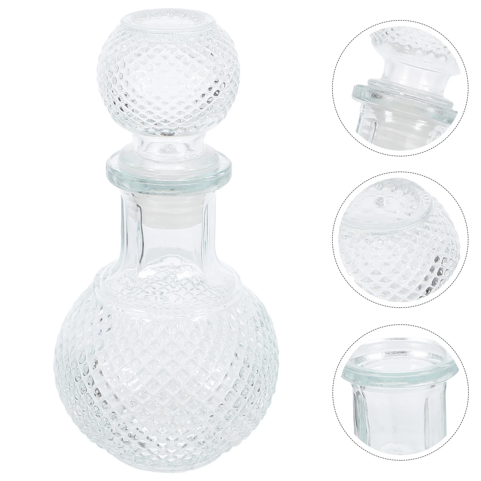 

250ml Glass Whiskey Decanter Aerator Precise Control Bartender Use Brandy Bottle Liquor Bottle Pourer Glass Storage Bottles