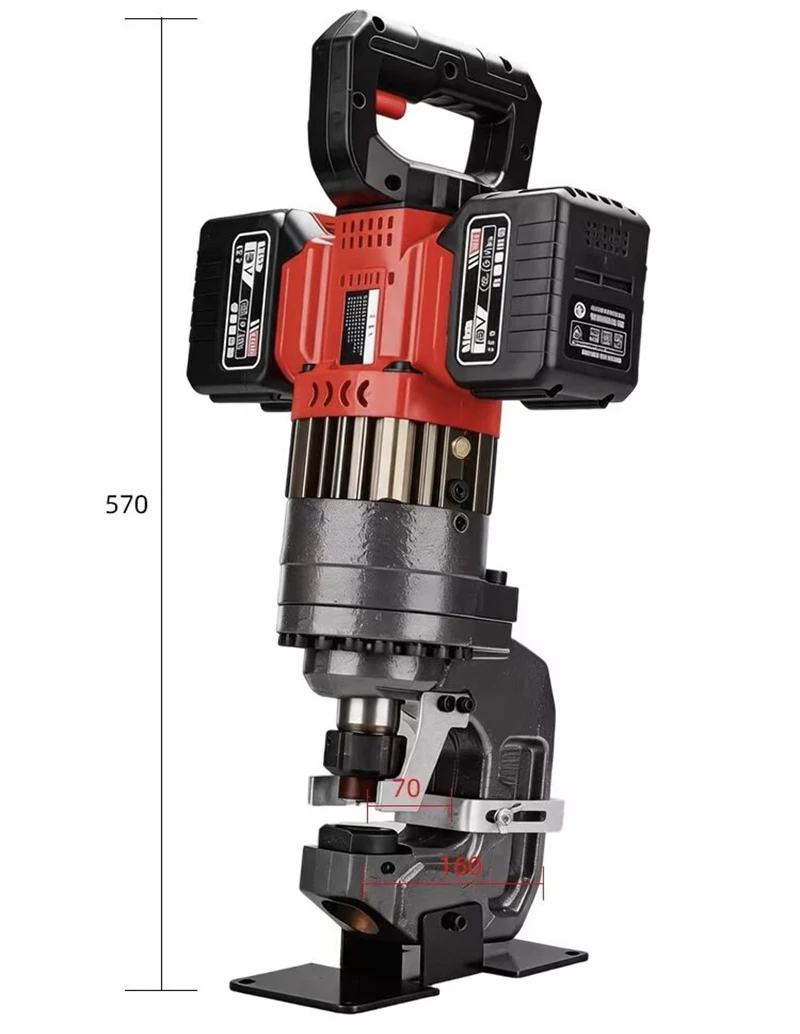 Dual Power Portable Electric Hydraulic Punching Machine Angle Iron Channel Steel Hole Opener Angle Steel 10mm Iron Plate Puncher