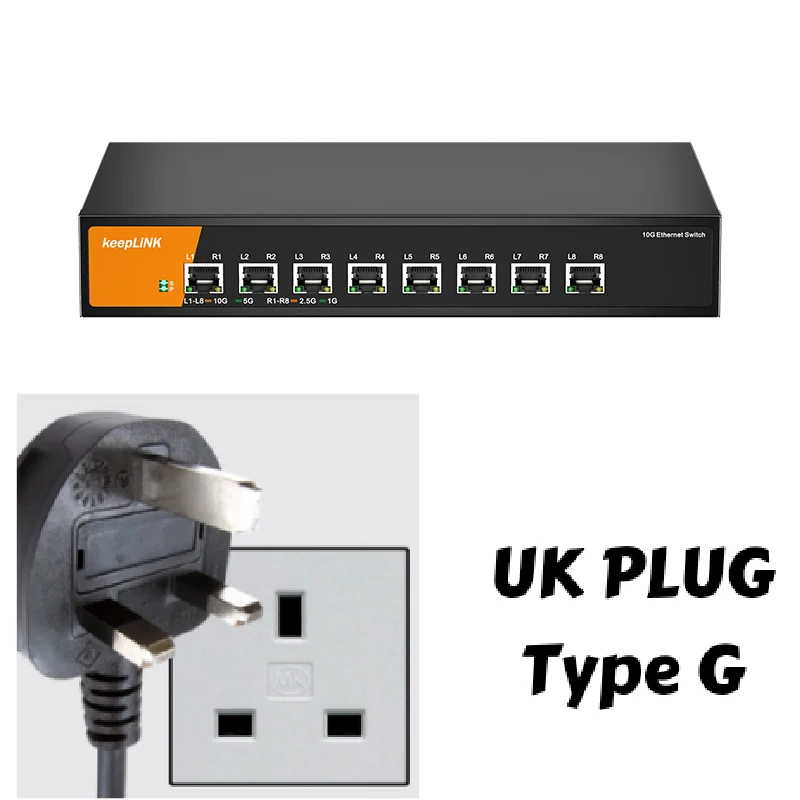 KeepLiNK KP-9000-8XT 8-Port 10Gbps Unmanaged Switch - Ultimate