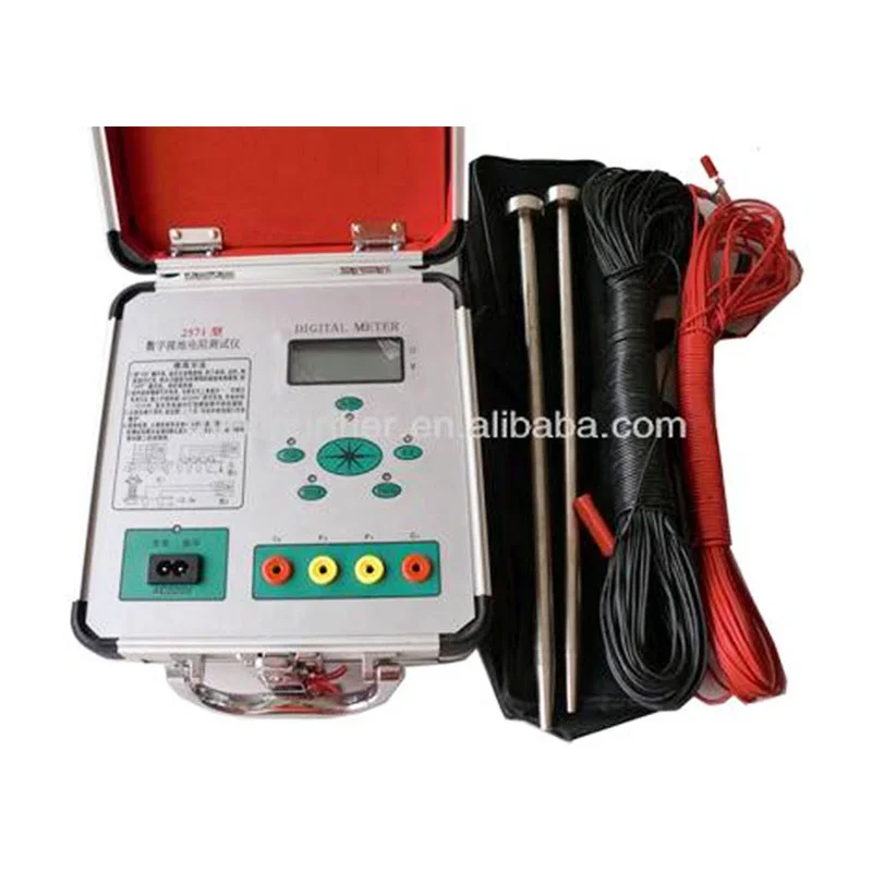 

IEC 61557 Standard Digital Earth Resistance Tester Unit Soil Resistivity Earth Resistance Meter