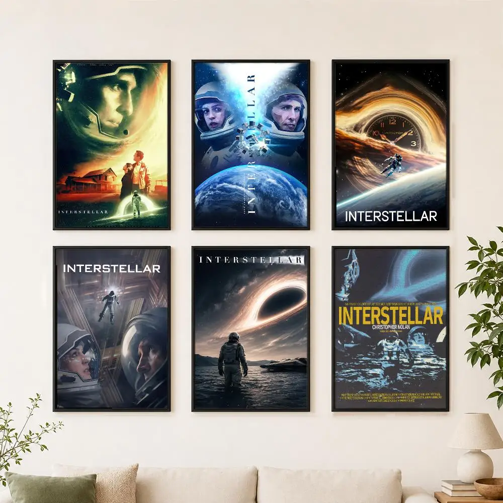 movie Interstellar Poster Poster Large Unframed Wall Art Modern Minimalist Decor Print for Living Room Home