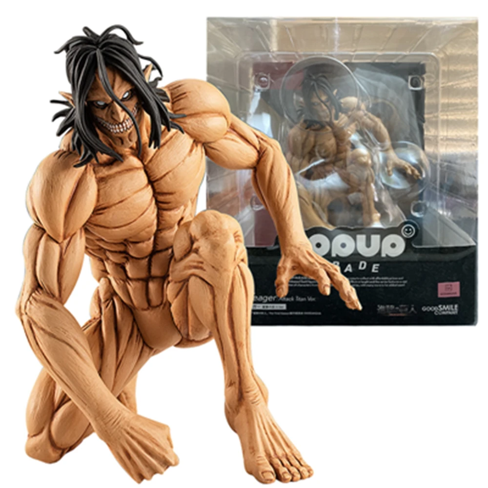 15CM Anime Attack on Titan Figures Eren Jaeger The Founding Titan Kneeling Form Model Dolls Gift Desktop Collection Toys