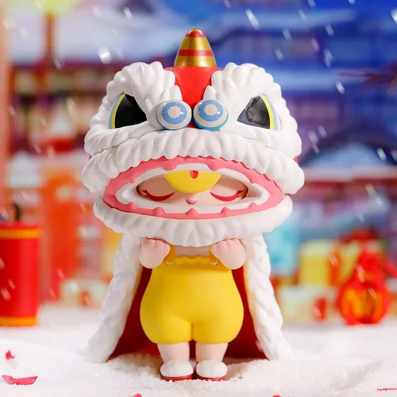 POP MART Bunny Happy Spring Festival Series Action Figure Mystery Box Cartoon Model Collection Blind Box Surprise Original