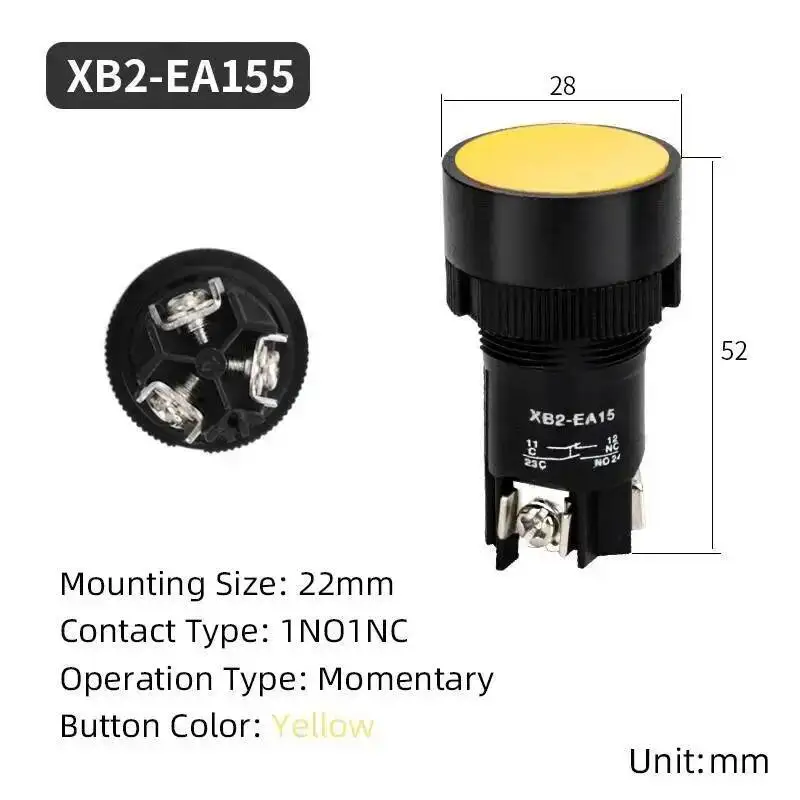 Variant: EA155-Yellow 1NO1NC