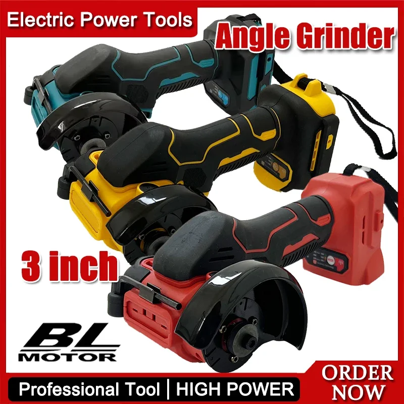 

Cordless Angle Grinder Polishing Machine 3 Inch Mini Diamond Cutting Grinding Cut OFF Tools For Makita For Dewalt Fit Milwaukee