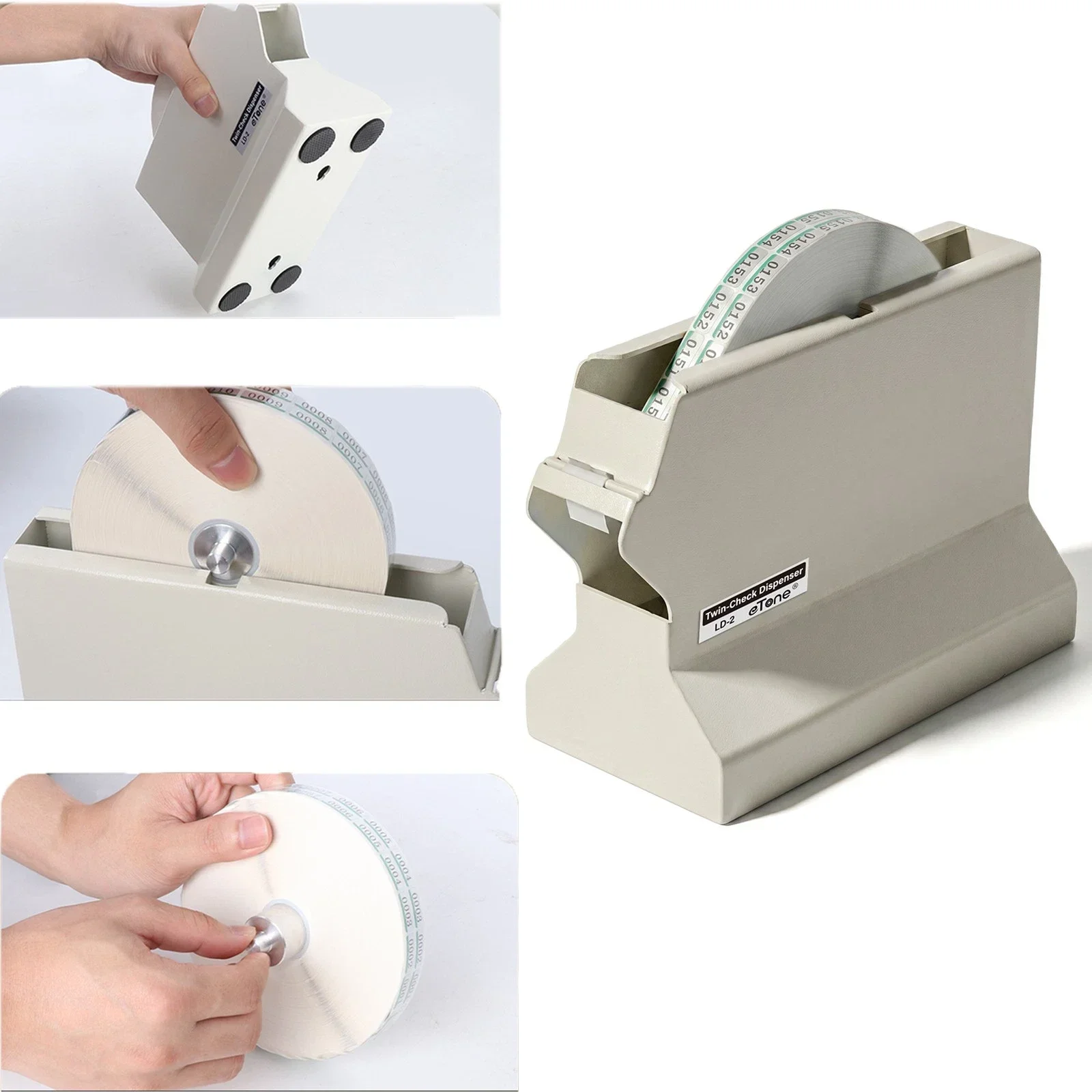

eTone Twin-Check Dispenser with 5000 Pairs/lot Twin Check Labels No.0001-5000 for Noritsu&Fuji Negative Film Development Machine